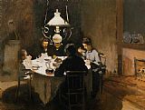 Claude Monet The Dinner painting